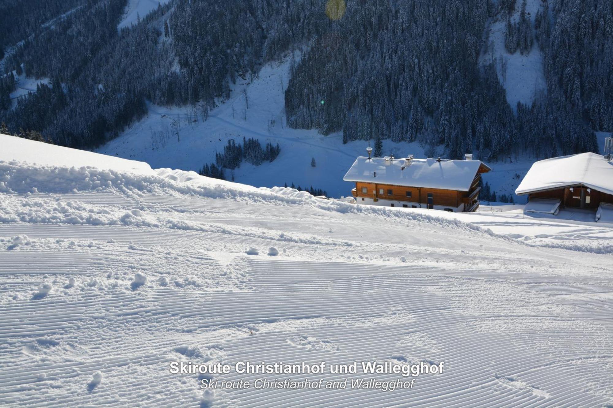 Ski In-Ski Out - Gaestehaeuser Saalbach-Hinterglemm - Wallegghof Christianhof Εξωτερικό φωτογραφία